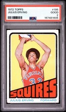 PSA 2 Julius Erving 1972 Topps ROOKIE Very Clean Front picture