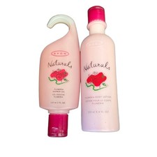 Avon Naturals Plumeria Shower Gel Body Lotion Pink 150ml 250ml NOS Vintage picture