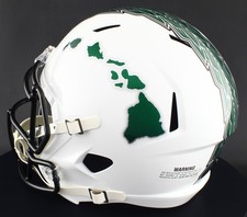 Hawaii Rainbow Warriors Riddell Speed Full Size Replica NCAA Football Helmet picture