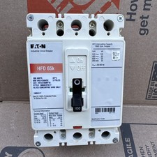 EATON HFD3100BP10 100 AMP CIRCUIT BREAKER 3 POLE 600V HFD 65k 100A 3P picture