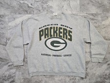 Vintage 1996 Green Bay Packers Tultex Crewneck Sweatshirt NFL Graphic Sz XL Gray picture