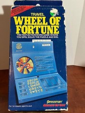 VTG 1988 Wheel of Fortune Travel Game Pressman Games-To-Go 100% Complete picture