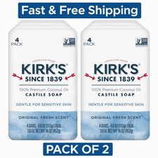 Kirk'S Original Fresh Scent Gentle Castile Soap 8 Ct Pack picture