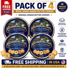 Royal Dansk Danish Cookie Selection, No Preservatives or Coloring, 12oz, 4 Pack picture