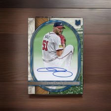 Chris Sale 2025 Museum Collection Auto - Braves - /15 💥TOPPS BUNT LEGENDARY 💥 picture