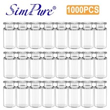 1000pcs 10ml Headspace Sample Vials 20mm Crimp Top Bevelled Edge Flat Bottom US picture