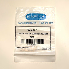 Rio Grande 14/20 Gold Filled Lobster Clasps 10.1mm 6pc Sealed #633287 picture