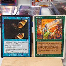 Magic: The Gathering Dandan Timeshifted 19/121 + Rebirth 4th Ed 2-Card Lot picture