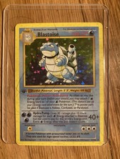Pokémon Blastoise Holo Rare 1st Edition picture