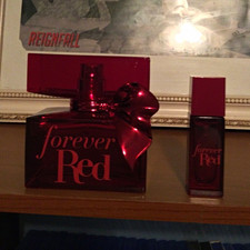 Forever Red Perfume Lot 2.5oz & 0.25oz picture