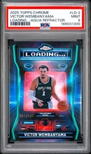 🔥PSA 9 2025 Topps Chrome Loading Wembanyama #LD-2 Aqua Refractor /199 POP/7 👽 picture