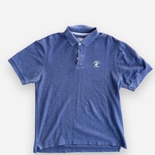 Beverly Hills Polo Club Mens Vintage Blue Polo Shirt Size M Short Sleeve Preppy picture