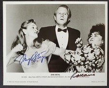 Meryl Streep + Roseanne Barr Autograph 8x10 She-Devil Studio Photograph picture