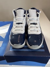 Jordan Air Jordan 11 White/Blue Colorblock Mid Top Lace Up Men’s US 11 picture