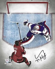Connor Hellebuyck 2026 Olympic Save Autographed 8x10 Photo Poster picture