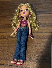 Bratz Step out Yasmin 10in Fashion Doll Blonde Hair Wavy w/ Denim Jeans & Heels picture