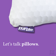 Purple Harmony Pillow - King + Standard Sizes, Low / Medium / Tall picture