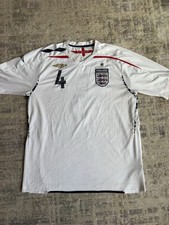 ENGLAND NATIONAL 2007/2008 GERRARD #4 SOCCER FOOTBALL SHIRT JERSEY MENS SIZE XL picture