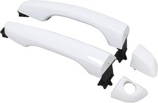 Front Driver and Passenger Side Exterior Door Handle White for Hyundai picture
