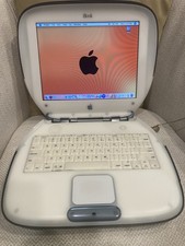 Vintage Apple iBook Clamshell Graphite 466MHz 60GB HD 128 Ram OS 9 & 10 picture