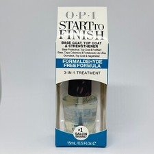 START to FINISH- opi Formaldehyde Free Formula- 3 in 1 treatment  0.5oz/15ml picture