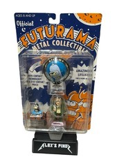 FUTURAMA HERMES & NIBBLER OFFICIAL METAL COLLECTIBLES FIGURES HTF NIP SERIES 2  picture