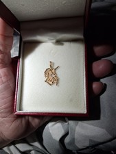 14k gold Vintage Unicorn charm. Solid 14k gold picture
