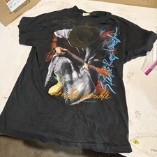 Vintage 1989 Stevie Ray Vaughan In Step Tour Music Promo T-Shirt Size Medium  picture