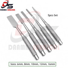 Veterinary Bone Osteotomes Set 5 Pcs Orthopedic Surgical Instruments 6–16mm Set picture