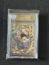 Bandai DBS BT3-0144 Son Goku Krillin & Roshi Trinity CR Foil BGS 10 picture
