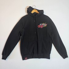 Miami Heat Hoodie Mens Medium Black Ultra Game NBA Big Graphic Kangaroo Pockets picture