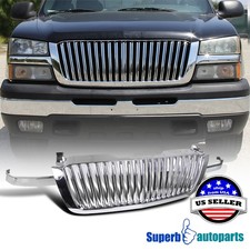 Fits 2003-2005 Silverado 1500 2500 ABS Vertical Front Grill Hood Grille 03-05 picture