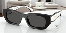 PRADA PR B05S 09Q08Z Black Dark Grey 53 mm Women's Sunglasses picture