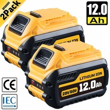 2pcs 12.0Ah Battery 20V 60V MAX For FLEXVOLT DCB206 DCB606 DCB609 DCB612 NEW picture