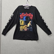 Mortician Men Shirt XL Black Chainsaw Dismemberment Death Metal Long Sleeve picture