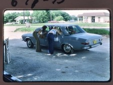 Classic Car People Color Slide 1975 Street Scene Candid Found Photo picture