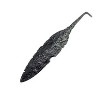 Ancient Iron Tanged Spearhead with Bent Retaining Tang picture