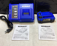 NEW Kobalt 24V MAX 4.0 Ah Extended Run Lith-Ion Battery & 24v Max Charger Kit picture