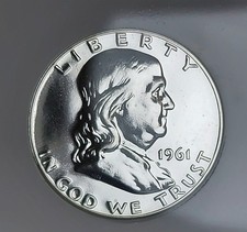 1961-P Franklin Half Dollar 50c MS70  100% White Certified  picture