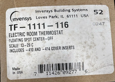 Invensys Building System TF-1111-116 electronic Room Thermostat floating spdt picture