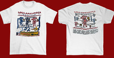 Vintage 1992 Lollapalooza Music Festival White Unisex shirt D274 picture