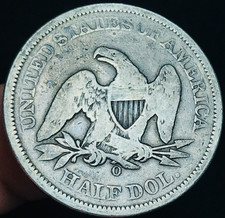 1858 O Seated Liberty Half Dollar 50C Ungraded 90% Silver US Coin CC29907 picture
