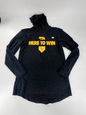 Nike LSU Tigers Baseball Dri-Fit CWS Here To Win Lightweight Hooded Shirt Sz XL picture