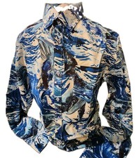 NEW Paisley & Gray Men's Long Sleeve Slim Fit Abstract Dress Shirt Size XL picture