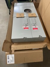 Milbank - 400/320 amp meter/combo,  U6585-X-2/200-5T9  , with 2-200 a breakers picture