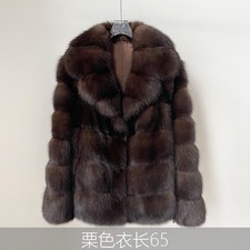 Luxury Winter Women Real Mink Fur Coat New Fur Coat Winter Mink Fur Warm Jacket picture