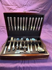 John and Priscilla Westmorland Sterling Silver Silverware Set Service 80 pcs picture