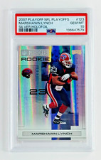 2007 Donruss Playoff Marshawn Lynch Silver Holofoil RC /99 PSA 10 POP 1 Bills SP picture
