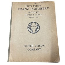 Fifty Songs by Franz Schubert for High Voice, 1904, The Musicians Library picture