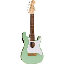 Fender Fullerton Stratocaster Acoustic-Electric Ukulele Surf Green picture